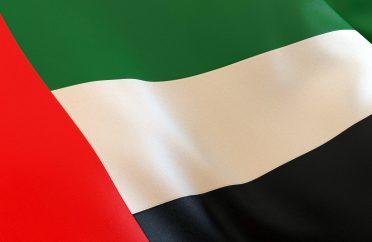 UAE / United Arab Emirates Flag Close-up